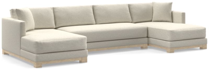 Gather Wood Base 3-Piece U-Shaped Sectional Sofa - image 0 of 10