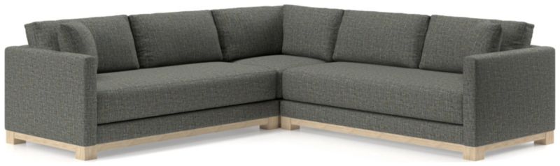 Gather Wood Base 3-Piece L-Shaped Sectional Sofa - image 0 of 10