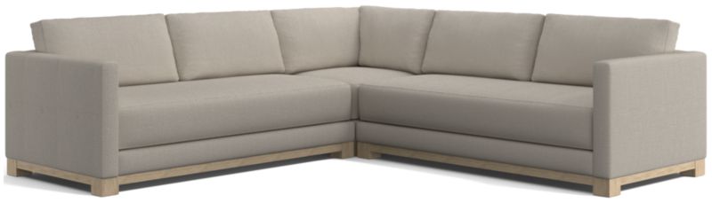 Gather Wood Base 3-Piece L-Shaped Sectional Sofa - image 0 of 13