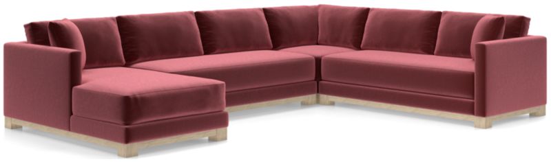 Gather Wood Base Bench 4-Piece U-Shaped Sectional Sofa - image 0 of 9