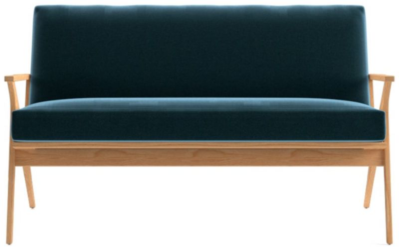 Cavett Ash Wood Loveseat - image 0 of 7