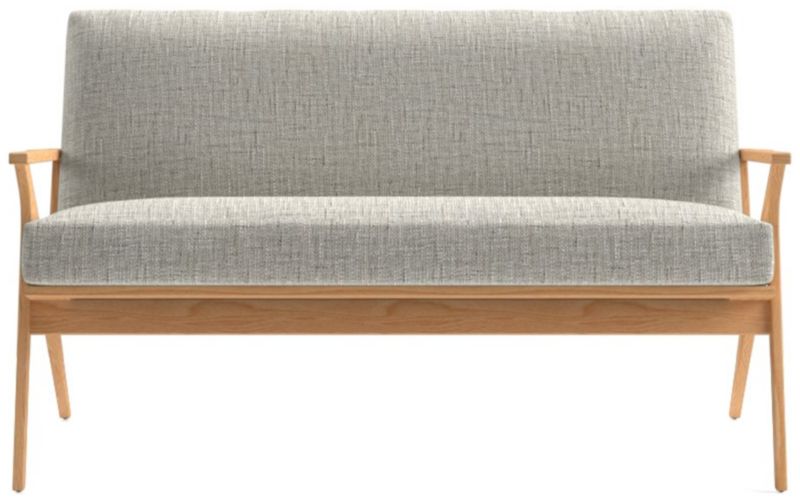 Cavett Ash Wood Loveseat - image 0 of 7