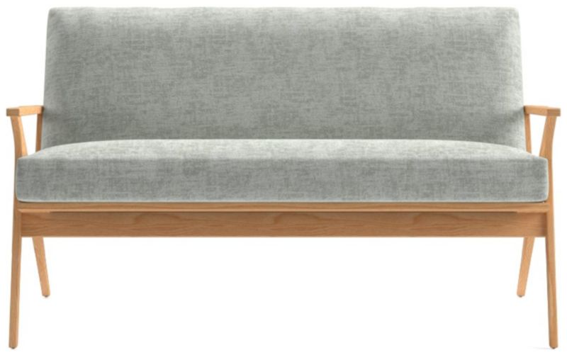 Cavett Ash Wood Loveseat - image 0 of 7