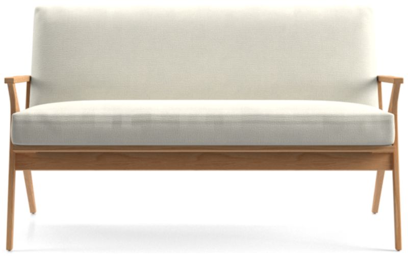 Cavett Ash Wood Loveseat - image 0 of 7