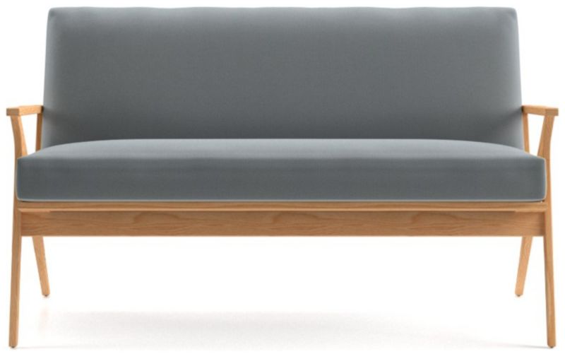 Cavett Ash Wood Loveseat - image 0 of 7