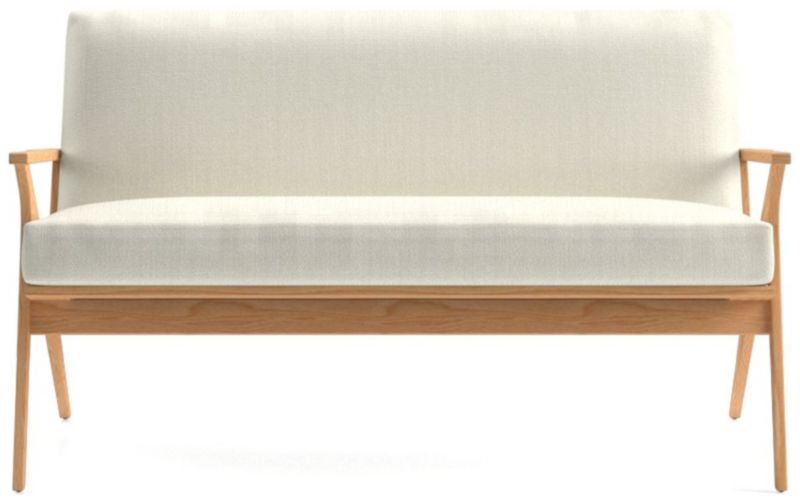 Cavett Ash Wood Loveseat - image 0 of 7