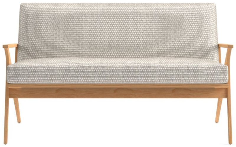 Cavett Ash Wood Loveseat - image 0 of 7