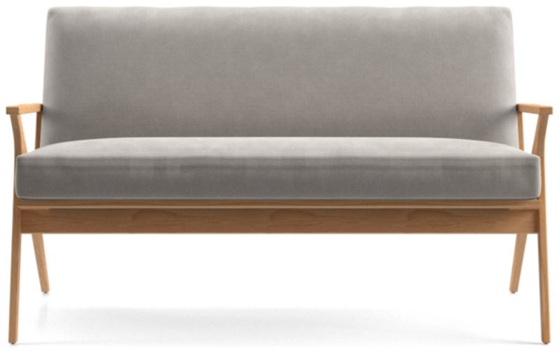 Cavett Ash Wood Loveseat - image 0 of 7