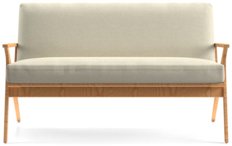 Cavett Ash Wood Loveseat - image 0 of 7