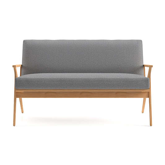 Cavett Ash Wood Loveseat