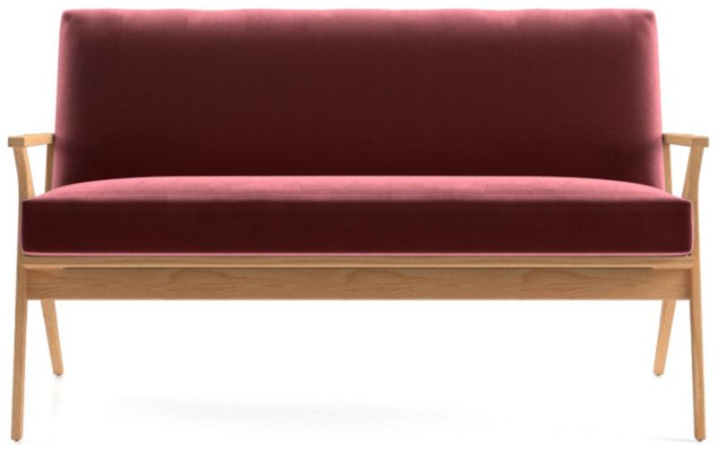 Cavett Ash Wood Loveseat - image 0 of 7