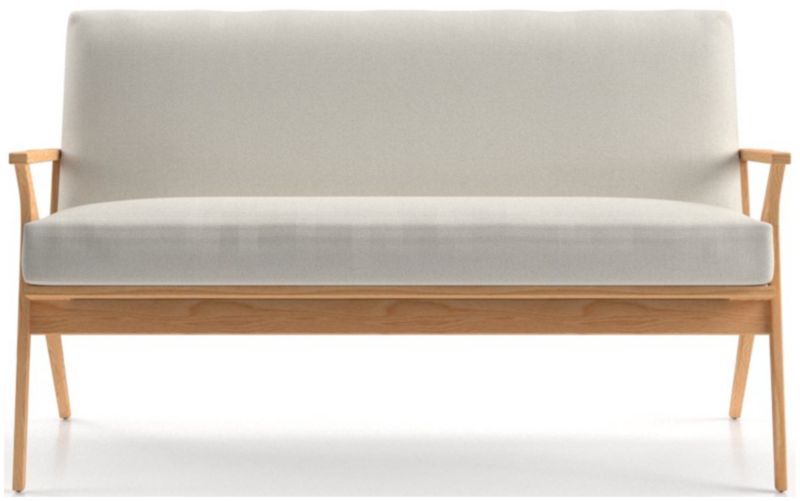 Cavett Ash Wood Loveseat - image 0 of 7