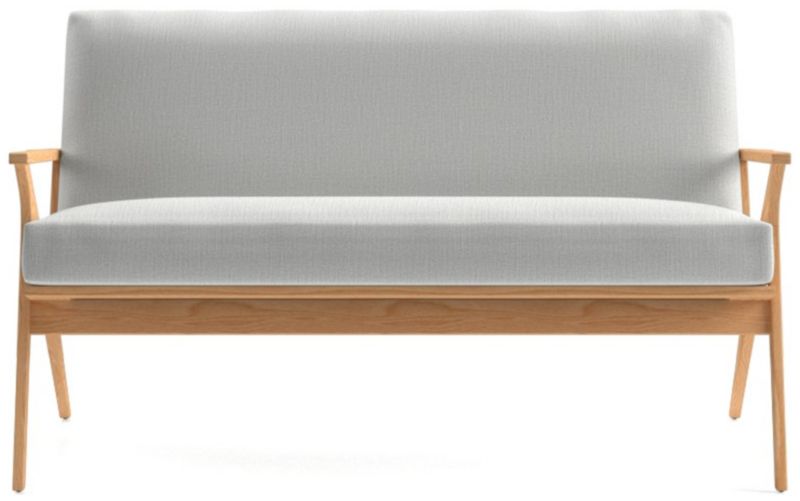 Cavett Ash Wood Loveseat - image 0 of 7