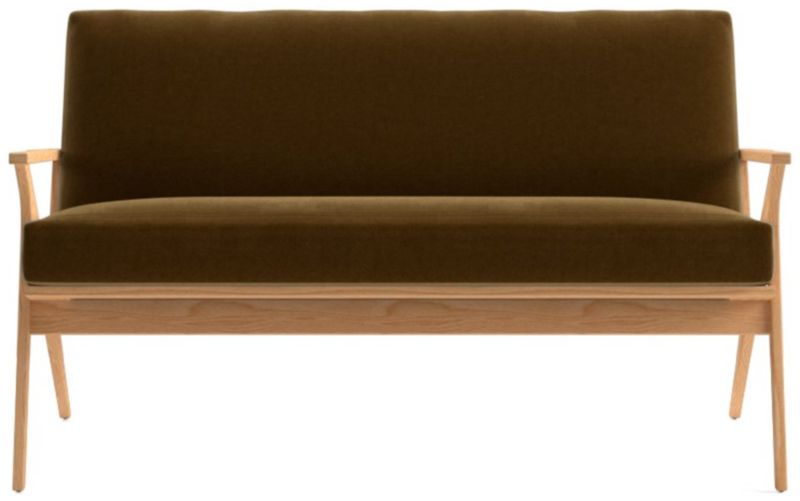 Cavett Ash Wood Loveseat - image 0 of 7