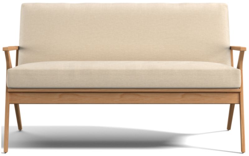 Cavett Ash Wood Loveseat - image 0 of 7