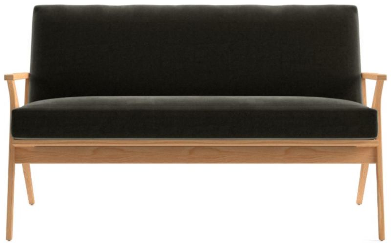 Cavett Ash Wood Loveseat - image 0 of 7