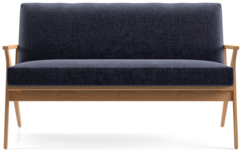 Cavett Ash Wood Loveseat - image 0 of 7