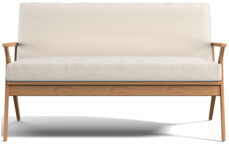 Cavett Ash Wood Loveseat - image 0 of 7