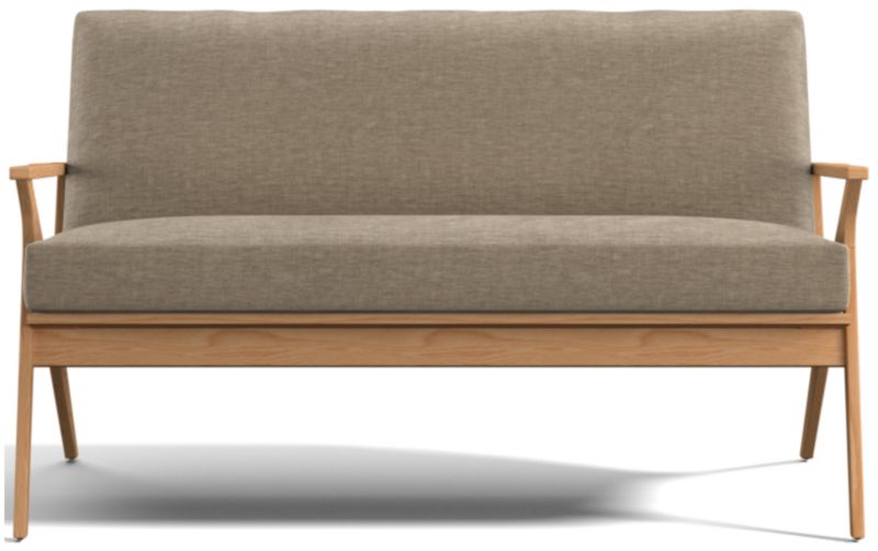 Cavett Ash Wood Loveseat - image 0 of 7