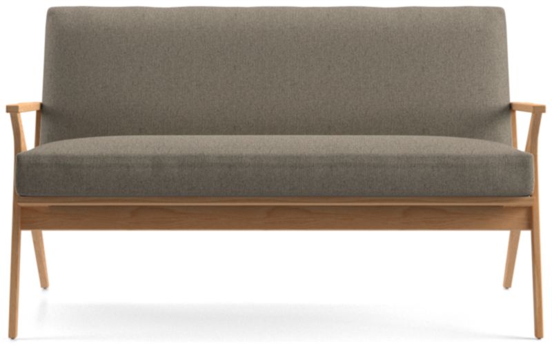 Cavett Ash Wood Loveseat - image 0 of 7