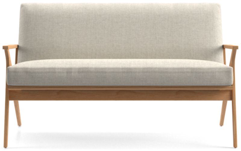 Cavett Ash Wood Loveseat - image 0 of 7