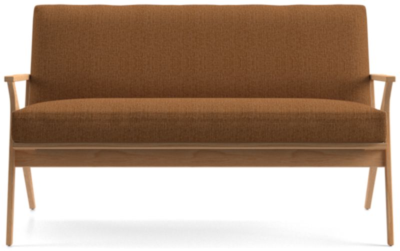 Cavett Ash Wood Loveseat - image 0 of 7