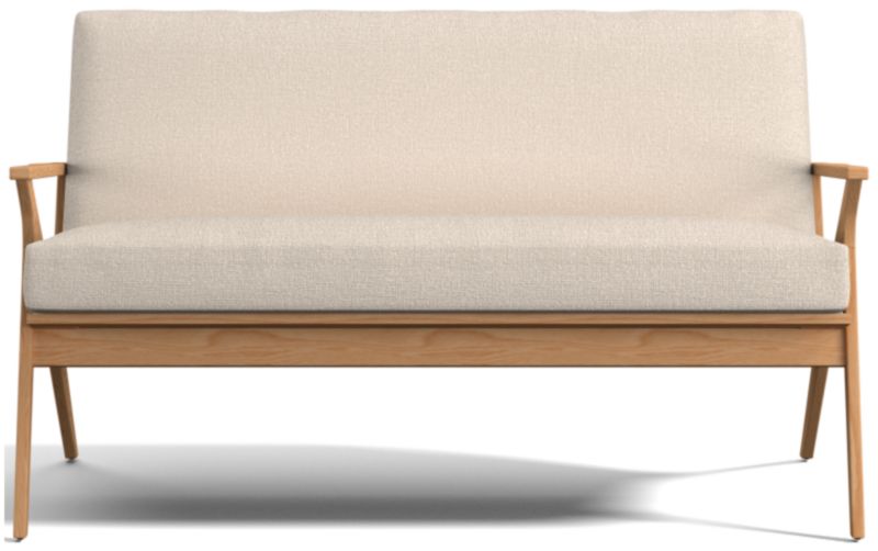 Cavett Ash Wood Loveseat - image 0 of 7