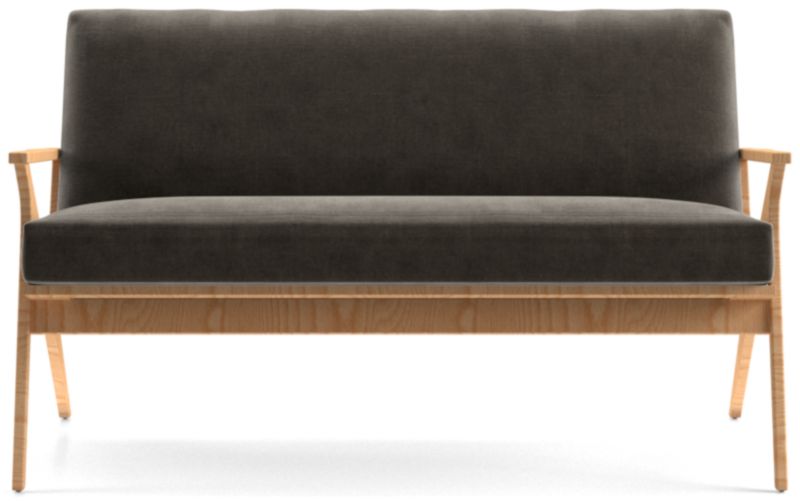 Cavett Ash Wood Loveseat - image 0 of 7