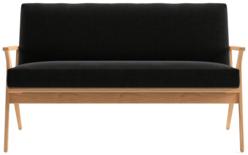 Cavett Ash Wood Loveseat - image 0 of 7