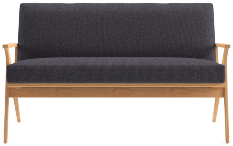 Cavett Ash Wood Loveseat - image 0 of 7