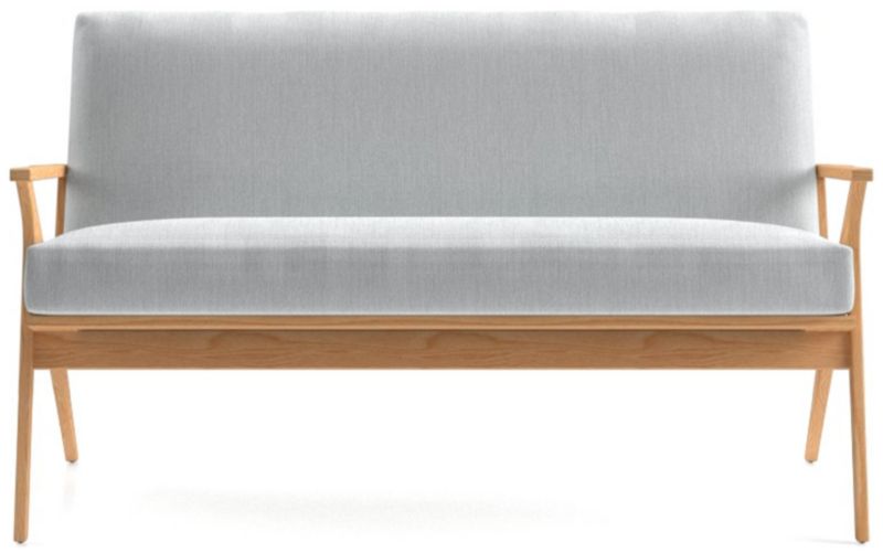 Cavett Ash Wood Loveseat - image 0 of 7