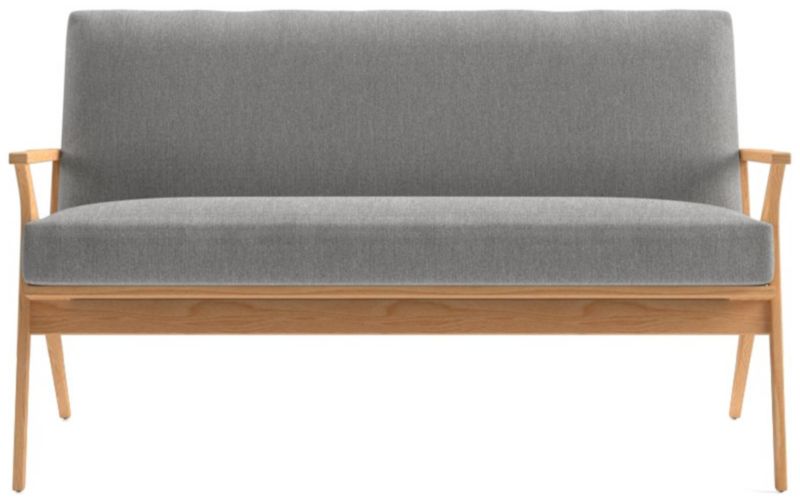 Cavett Ash Wood Loveseat - image 0 of 7