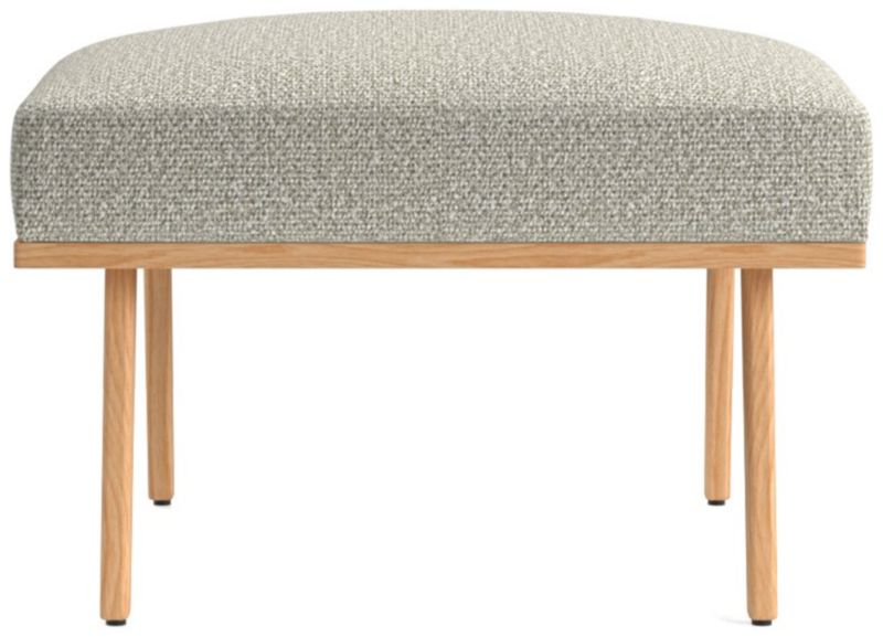 Cavett Ash Wood Ottoman - image 0 of 5