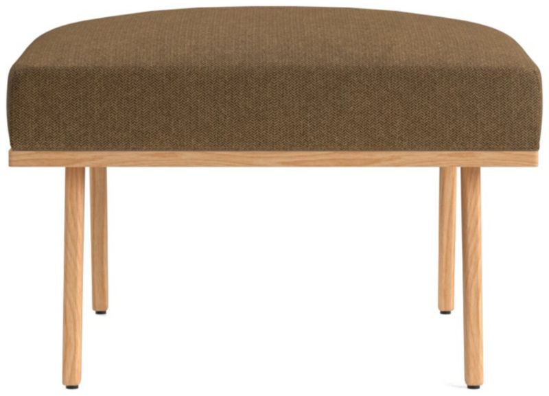 Cavett Ash Wood Ottoman - image 0 of 5