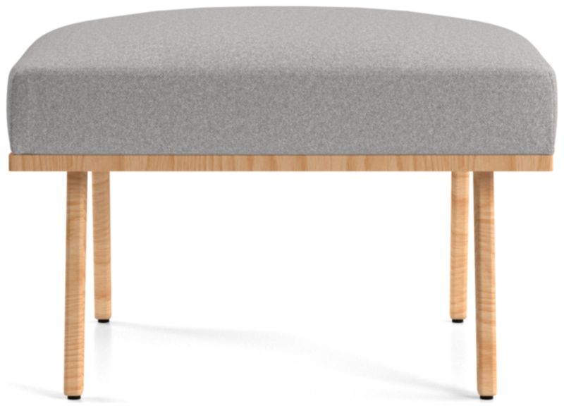 Cavett Ash Wood Ottoman - image 0 of 5