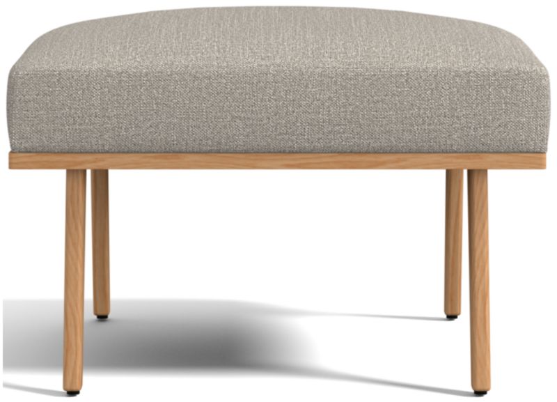 Cavett Ash Wood Ottoman - image 0 of 5