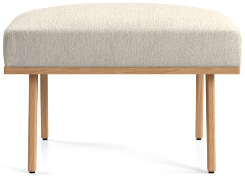 Cavett Ash Wood Ottoman - image 0 of 5