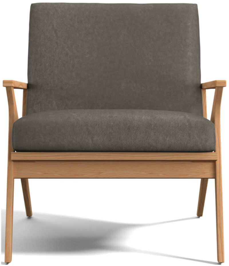 Cavett Ash Wood Leather Chair - image 0 of 10