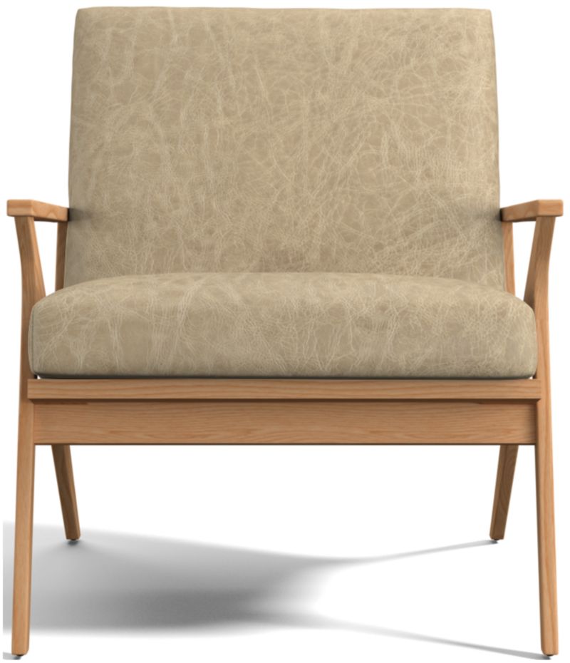 Cavett Ash Wood Leather Chair - image 0 of 10