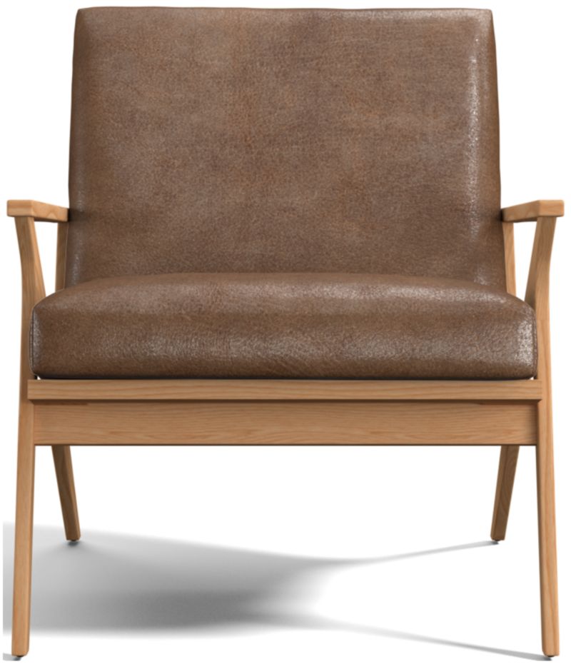 Cavett Ash Wood Leather Chair - image 0 of 10