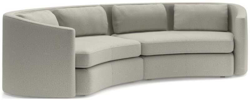 Nouveau 2-Piece Curved Sectional Sofa - image 0 of 6