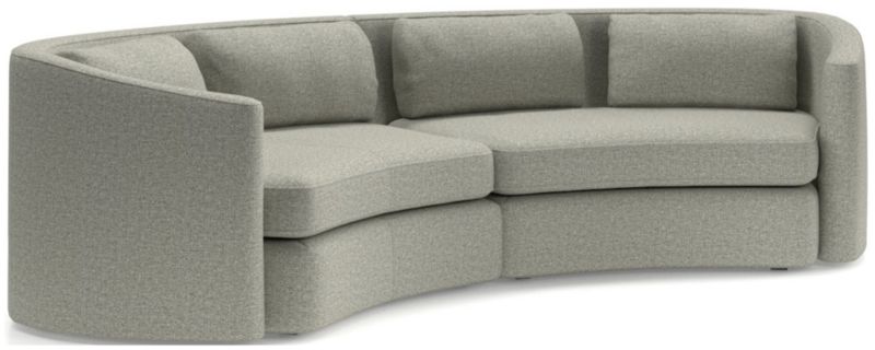 Nouveau 2-Piece Curved Sectional Sofa - image 0 of 6