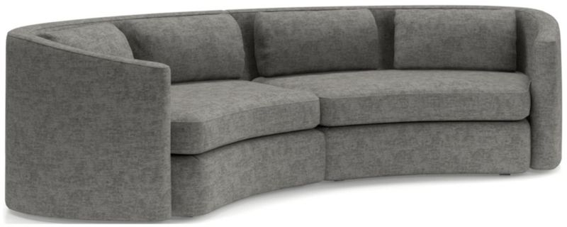 Nouveau 2-Piece Curved Sectional Sofa - image 0 of 6