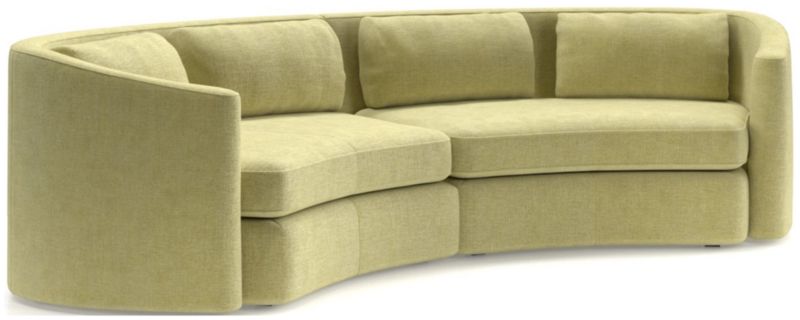 Nouveau 2-Piece Curved Sectional Sofa - image 0 of 6