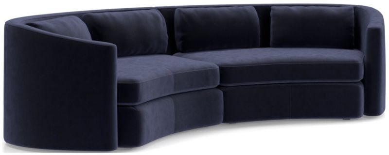 Nouveau 2-Piece Curved Sectional Sofa - image 0 of 6