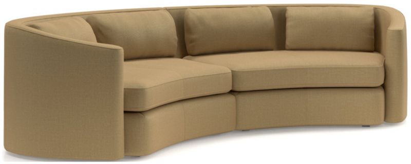 Nouveau 2-Piece Curved Sectional Sofa - image 0 of 6