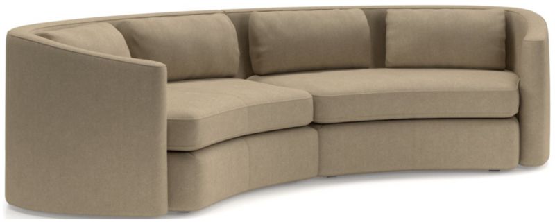 Nouveau 2-Piece Curved Sectional Sofa - image 0 of 6