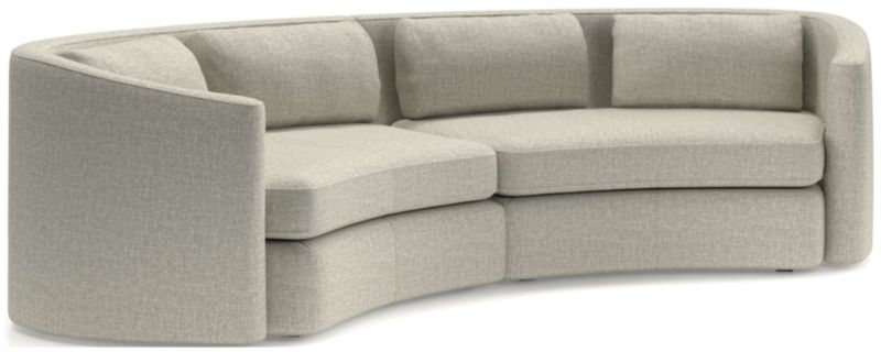 Nouveau 2-Piece Curved Sectional Sofa - image 0 of 6