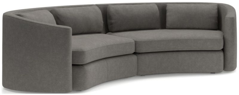 Nouveau 2-Piece Curved Sectional Sofa - image 0 of 6