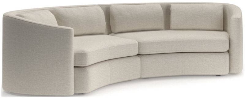 Nouveau 2-Piece Curved Sectional Sofa - image 0 of 6